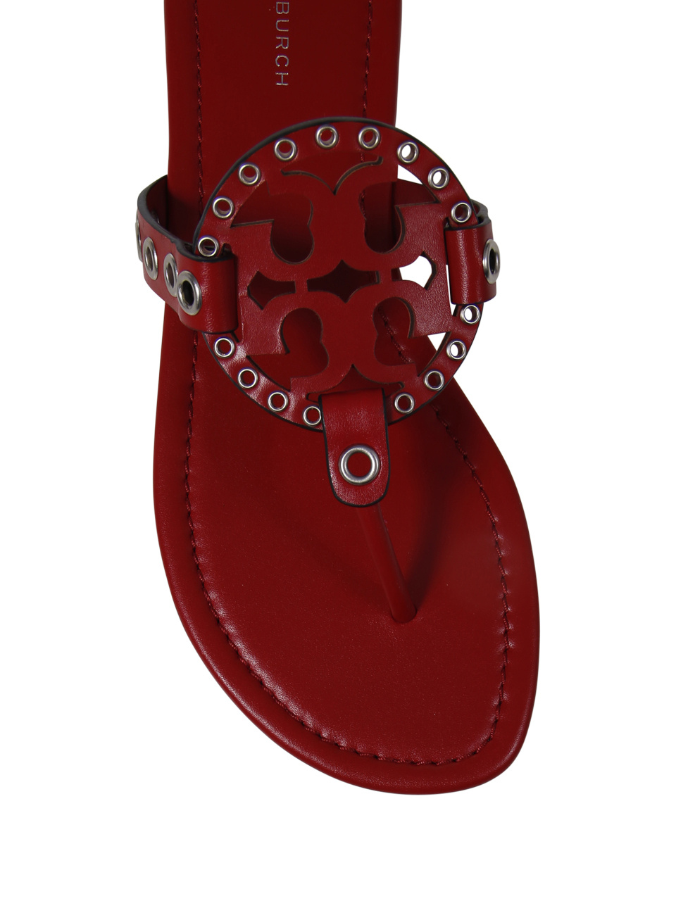 Tory Burch Miller Flip Flops In Red