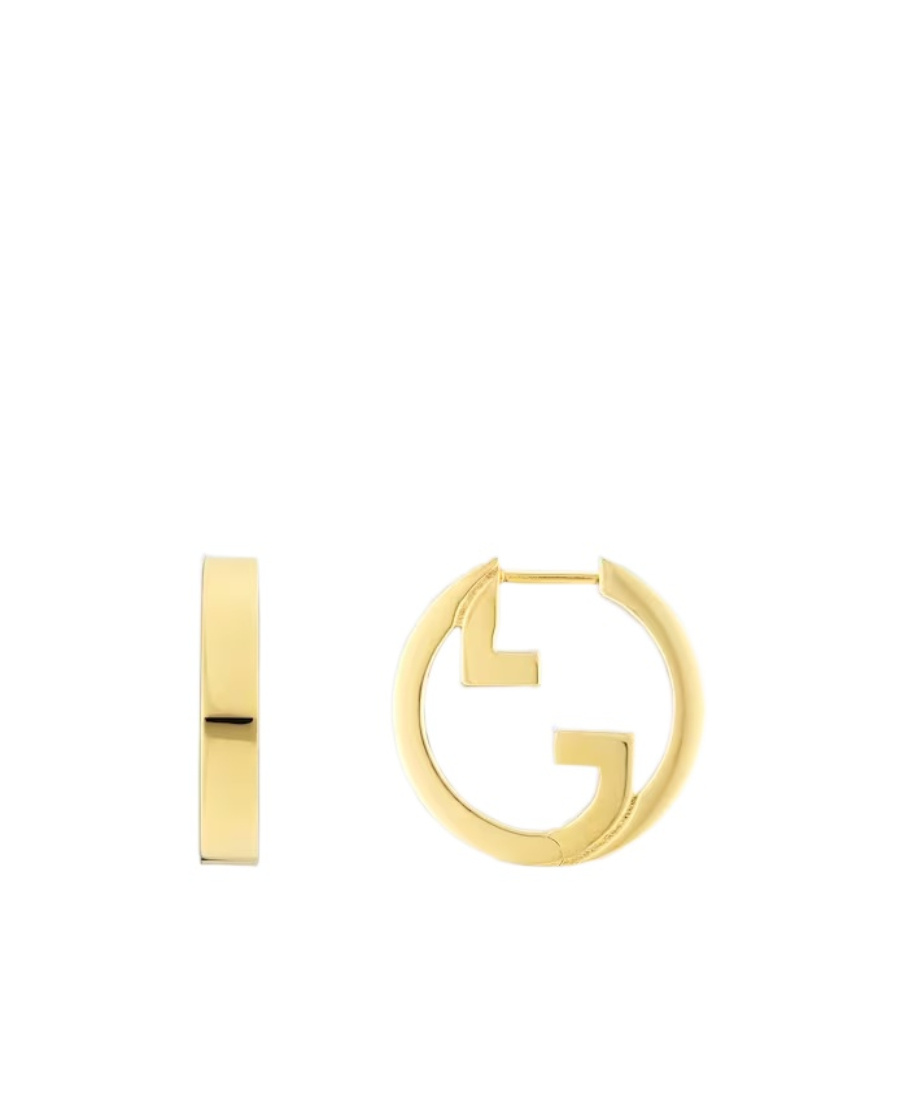 Gucci Blondie Hoop Earrings In Yellow