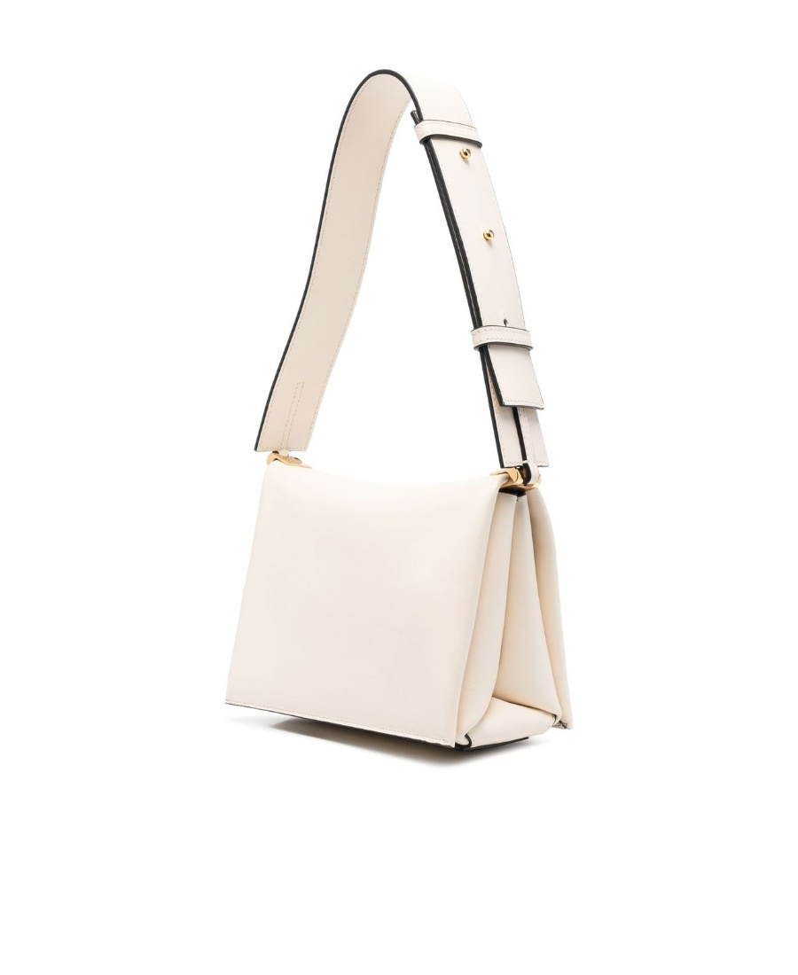 Wandler Leather Logo-print Shoulder Bag In White