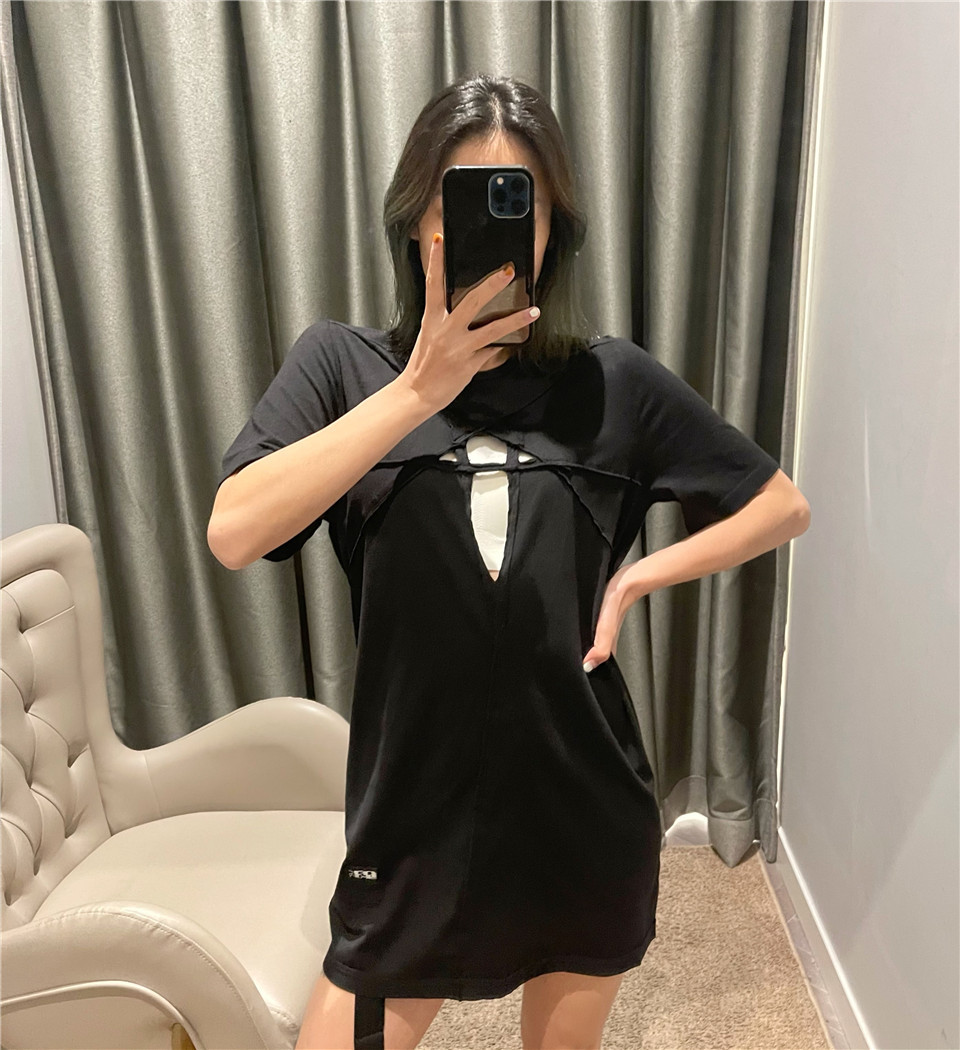 Rick Owens Drkshdw Logo Short-sleeved T-shirt In Black
