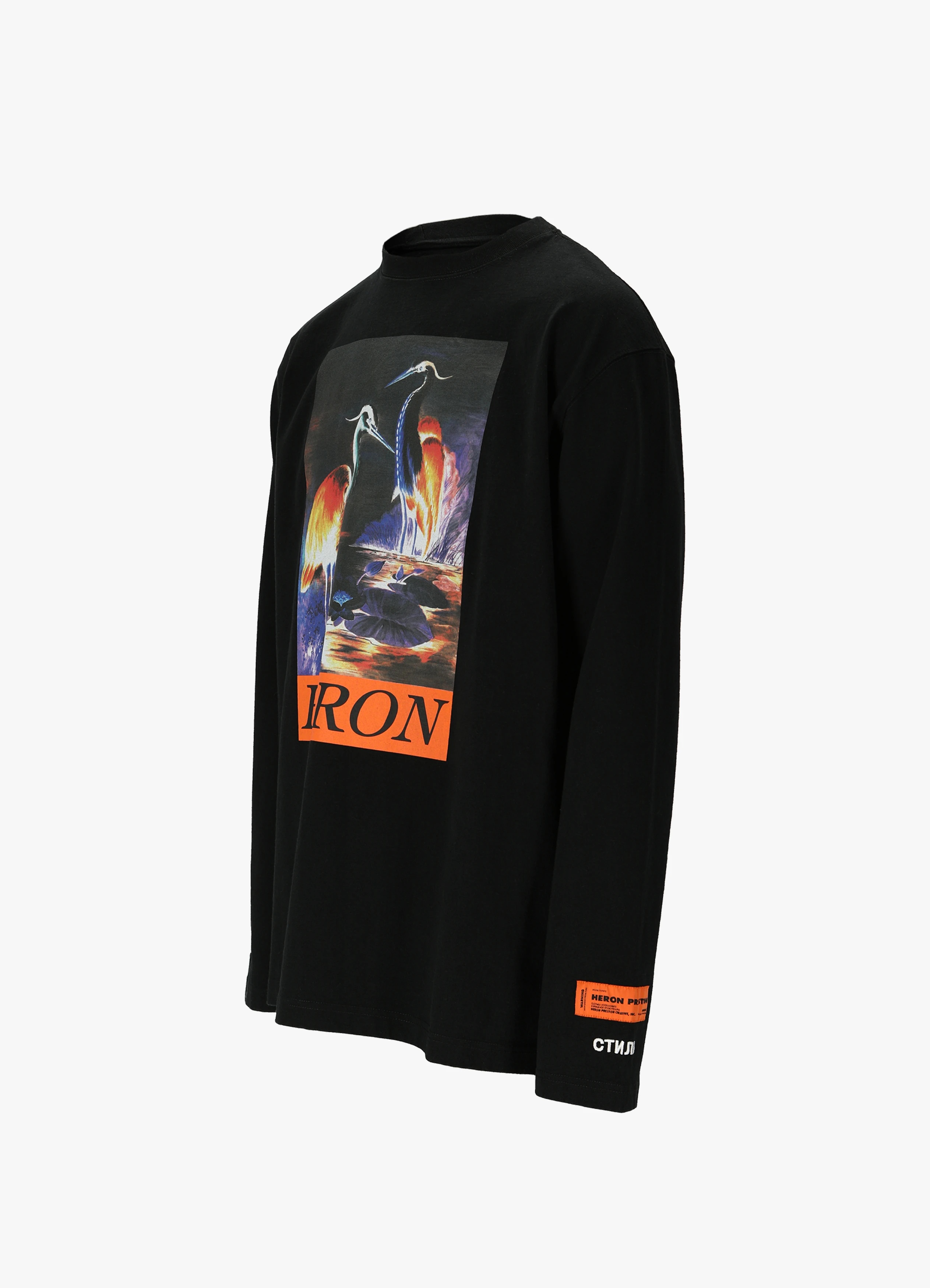 Heron Preston Logo Details T-shirt In Black