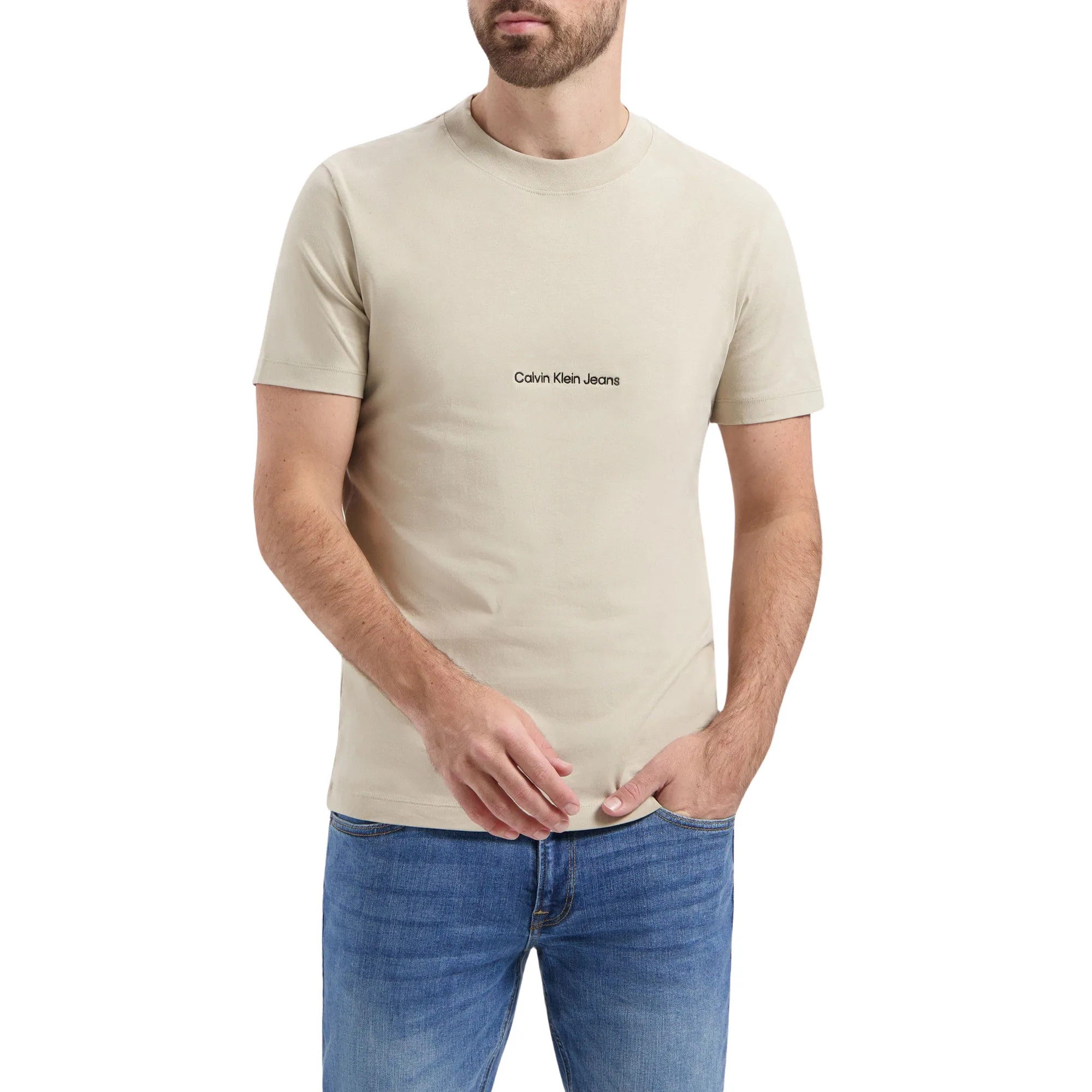 Calvin Klein Jeans Est.1978 Short-sleeved T-shirt In Nude