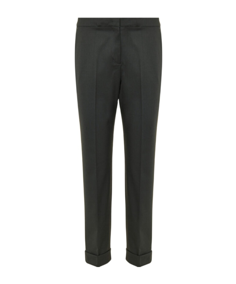 ETRO CURLED WOOL CASUAL PANTS 