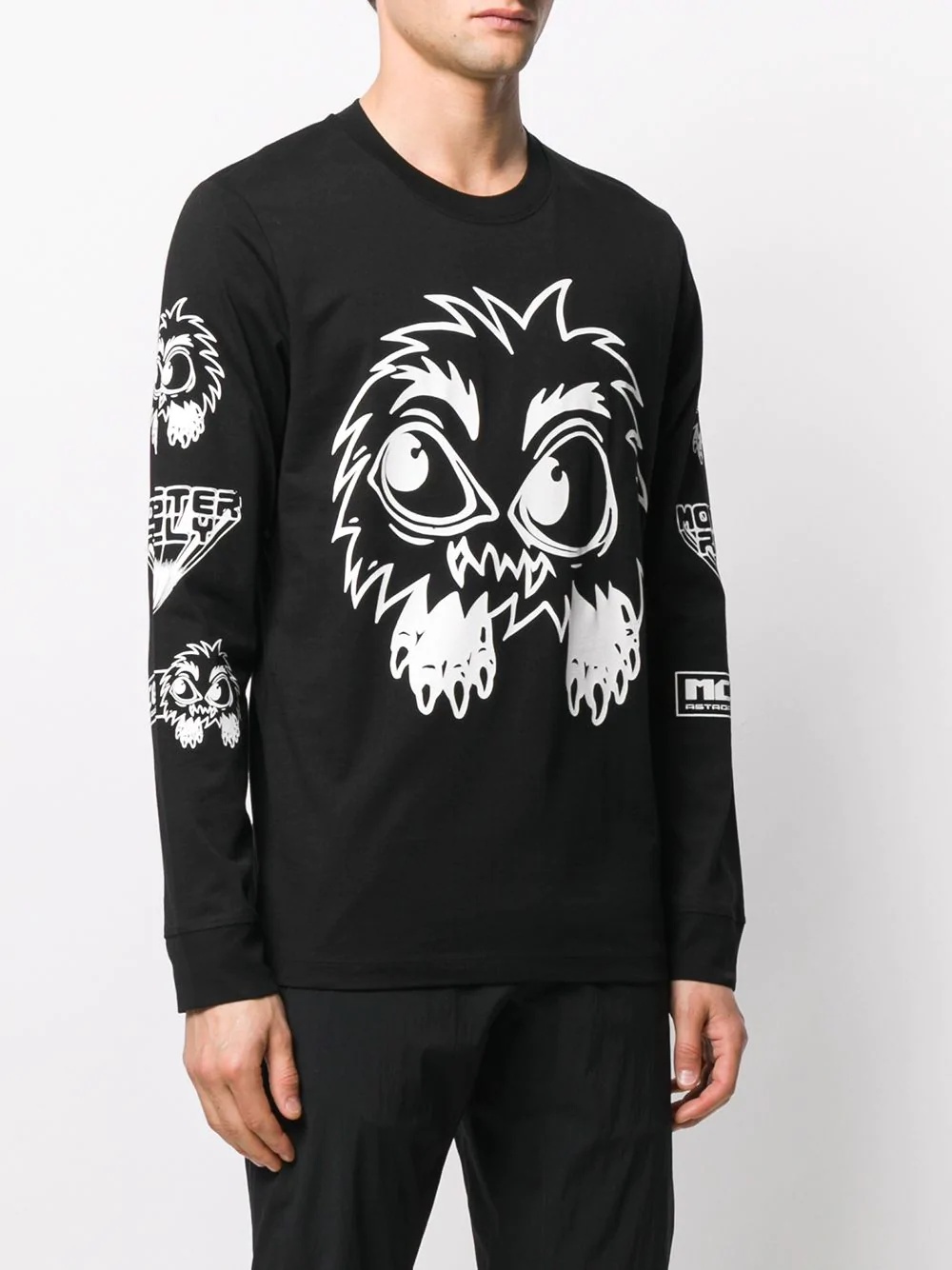 Mcq By Alexander Mcqueen Monster Pattern Printed Hoodie In Black