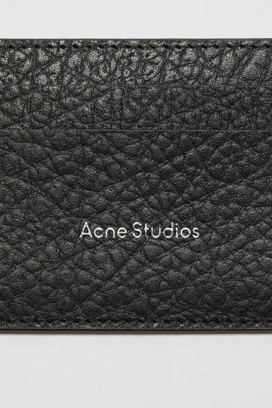 ACNE STUDIOS LOGO-PRINT LEATHER CARDHOLDER 