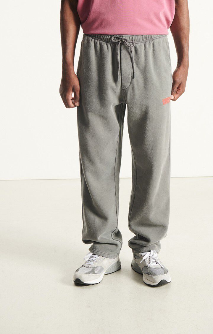 American Vintage Drawstring Jogging Pants In Gray