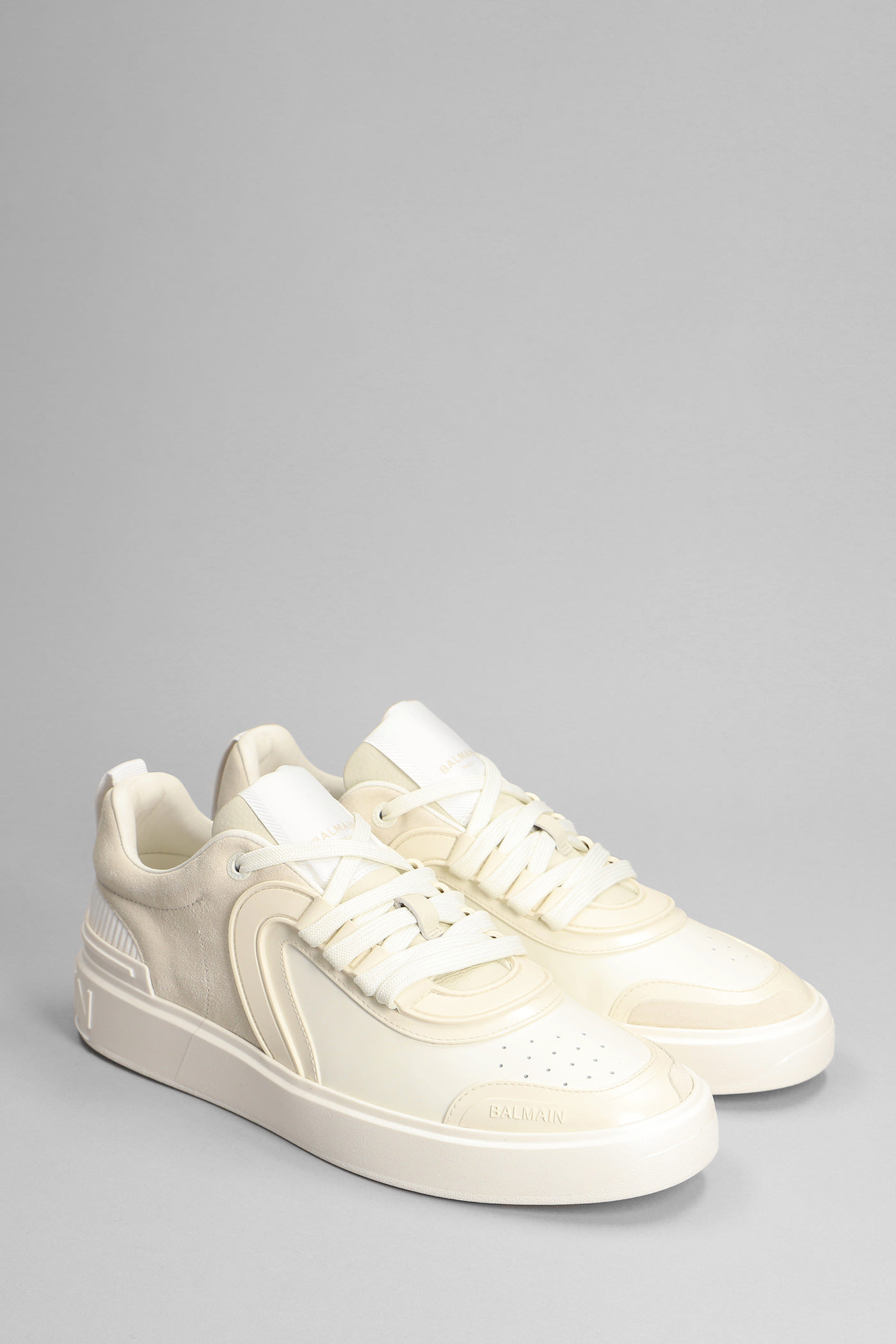Balmain B-skate Low-top Sneakers In White