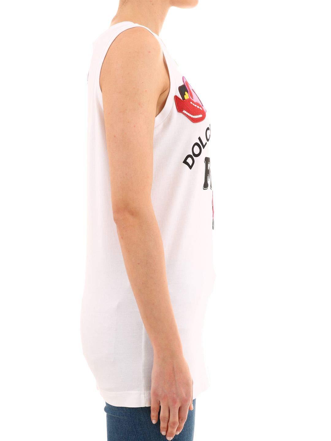 Dolce & Gabbana Fruit Tank Top In White