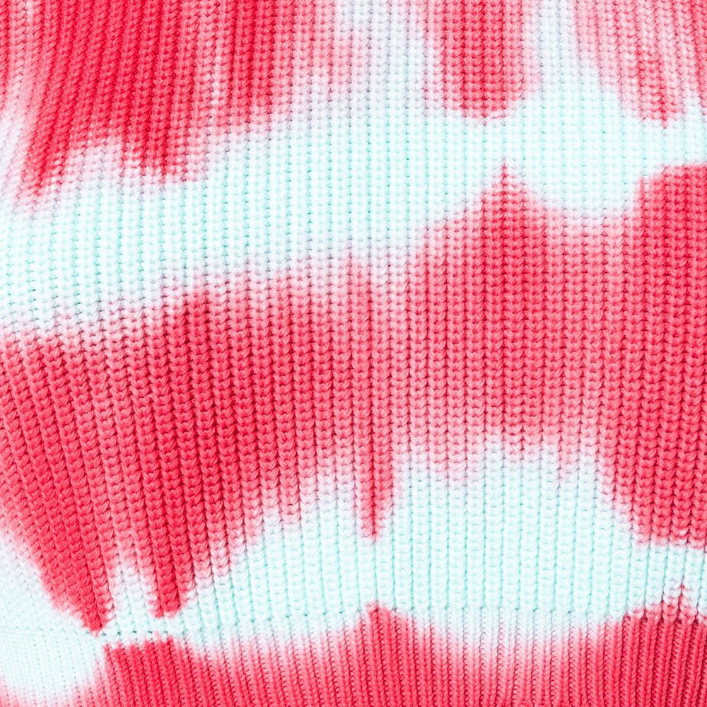 Msgm Imitation Old Knitted Pullover In Red