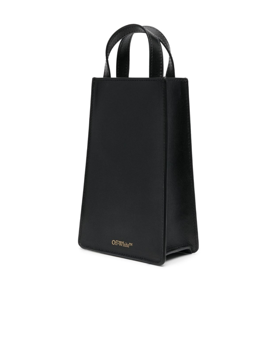 Off-white Jitney Crossbody Phone Bag In Black