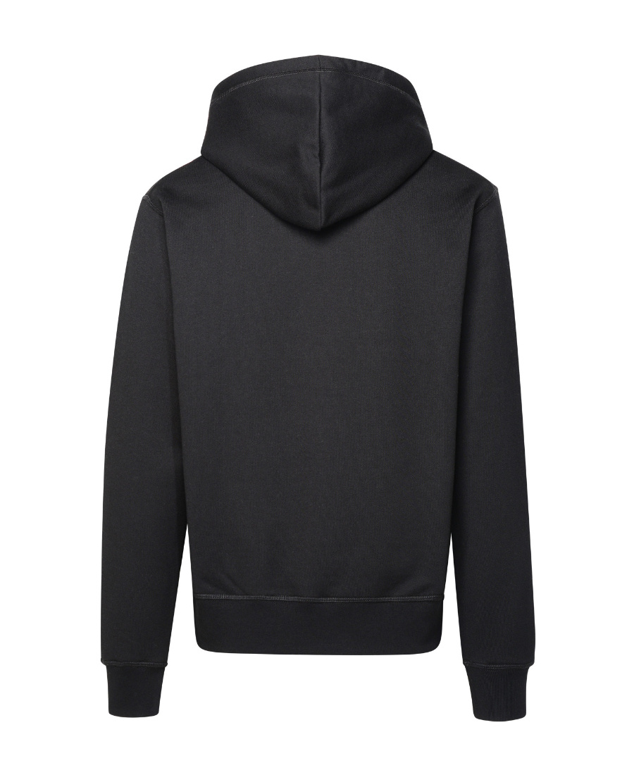 Dsquared2 Icon Printed Drawstring Hoodie In Black