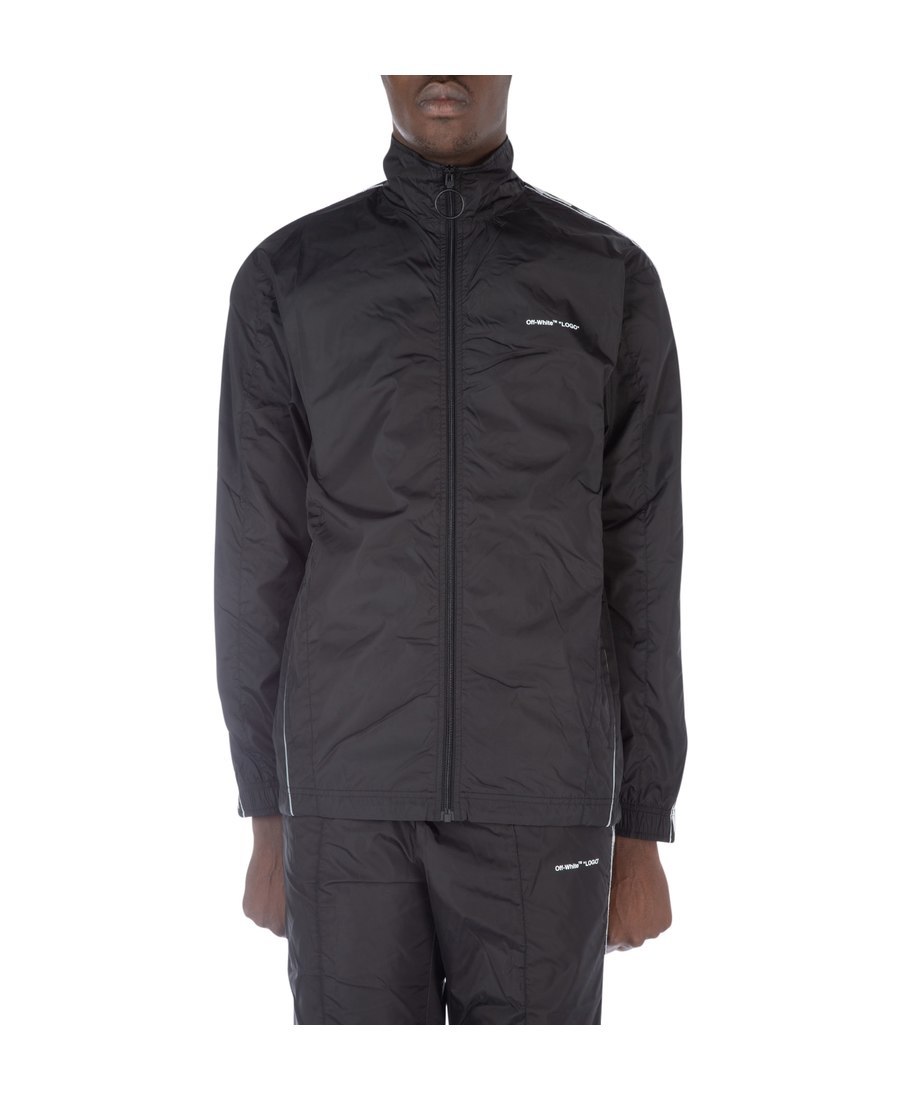 Off-white Black Zipper Jacket In Black