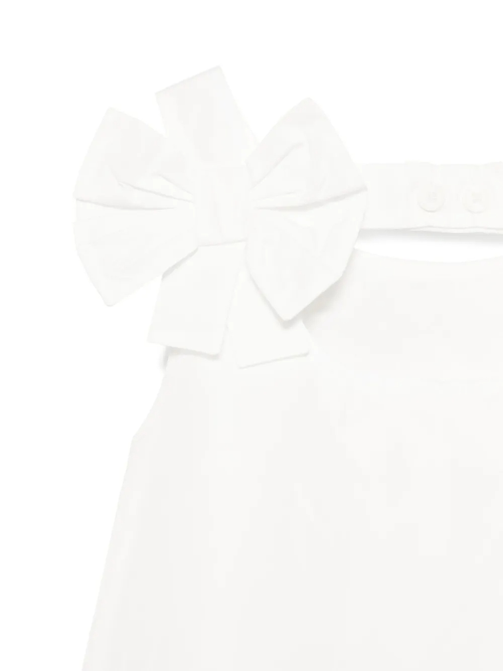 Simonetta Bow-detail Dress In White
