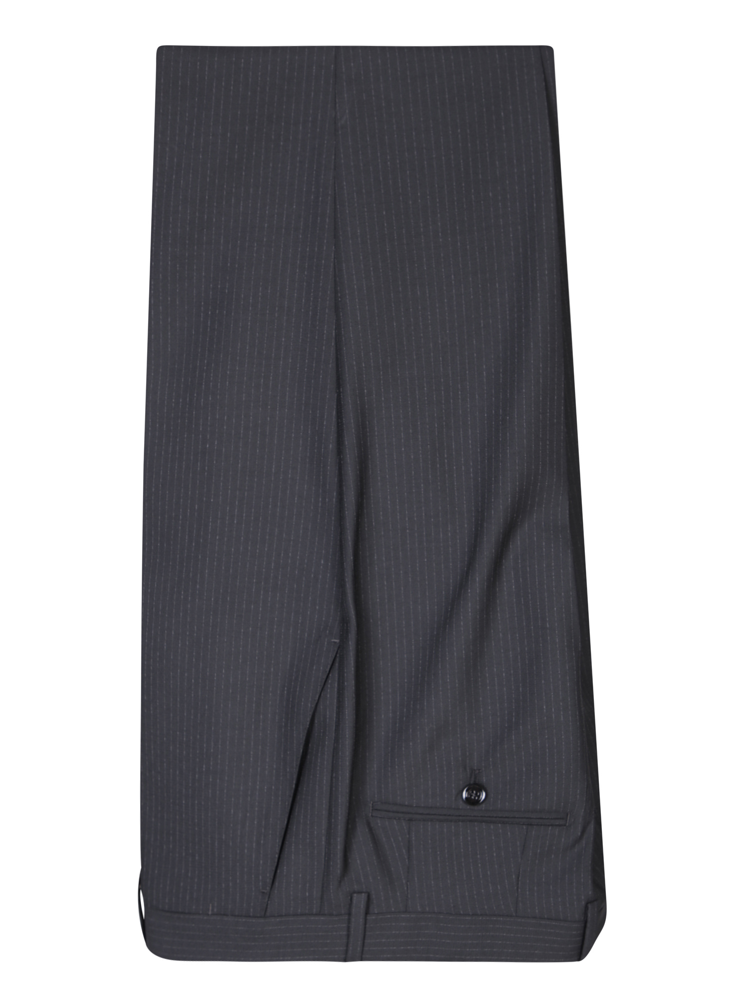 Lardini Pinstriped Single-breasted Suit In Black