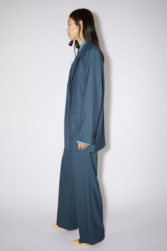 Acne Studios Double-breasted Blazer In Blue