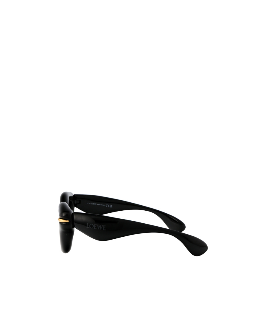 Loewe Inflated Round-frame Sunglasses In Black