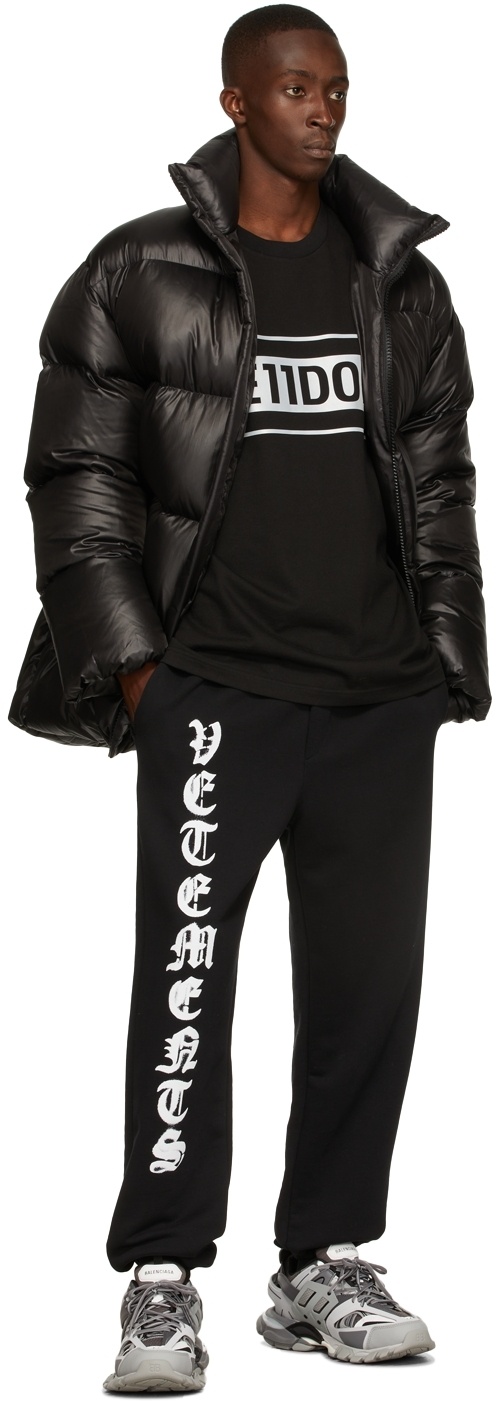 We11 Done Quilted Down Jacket In Black