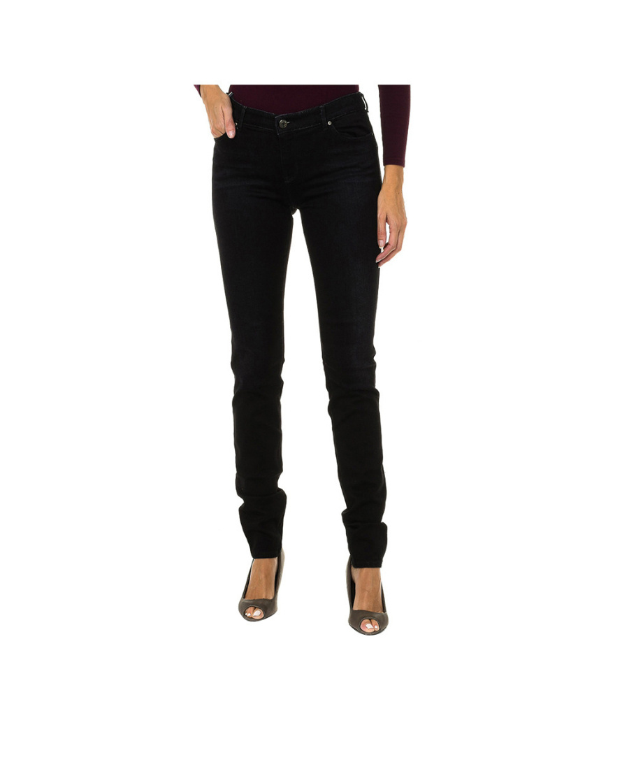 Shop Armani Jeans Logo Jeans In Black