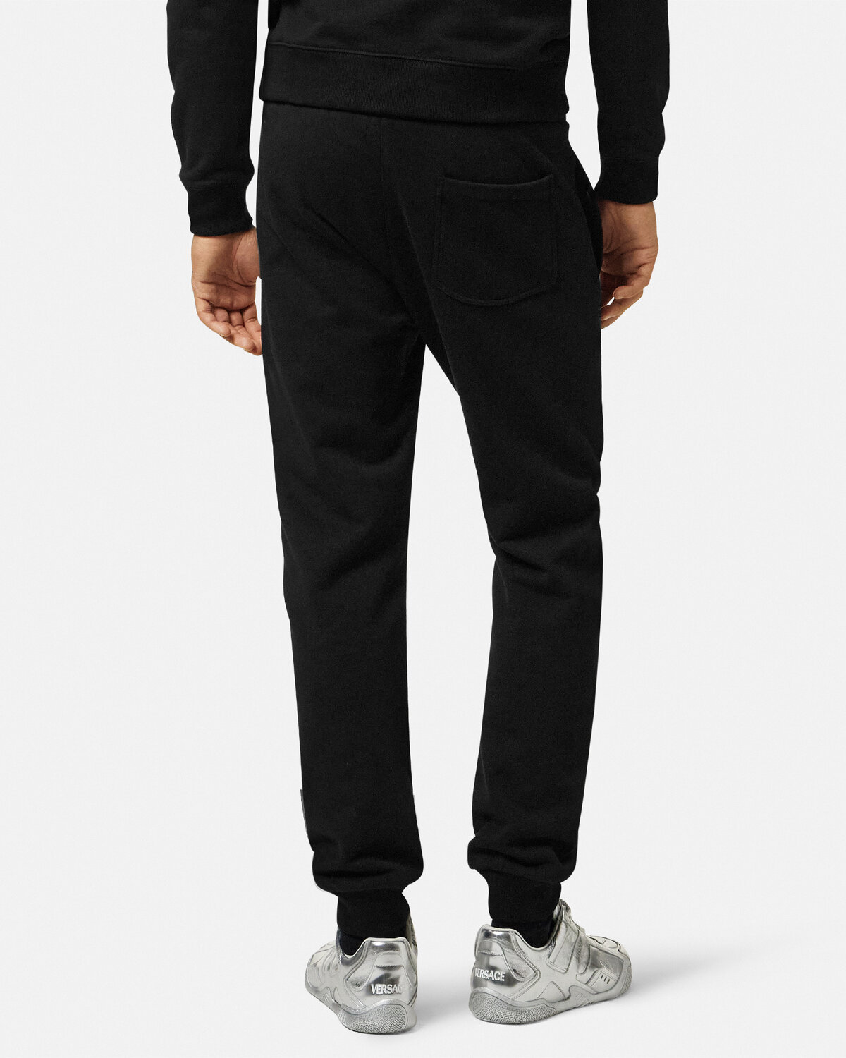 Versace Logo-printed Sweatpants In Black