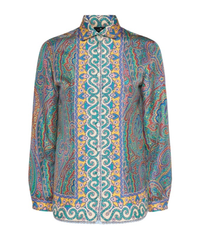 Etro Multi-coloured Silk Paisley Shirt