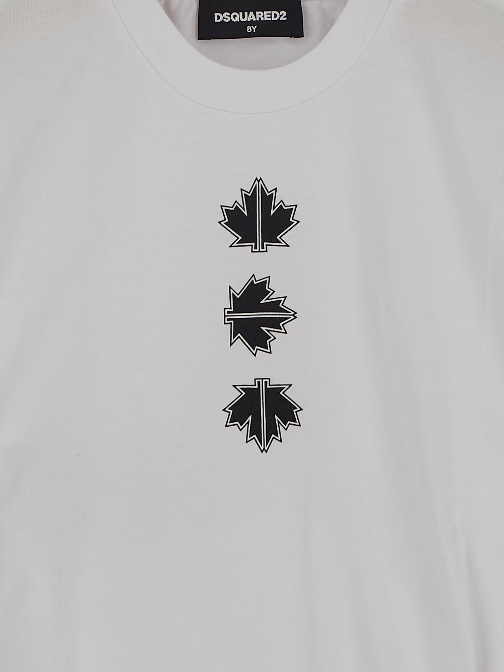 Dsquared2 Teen Maple Leaf-print T-shirt In White