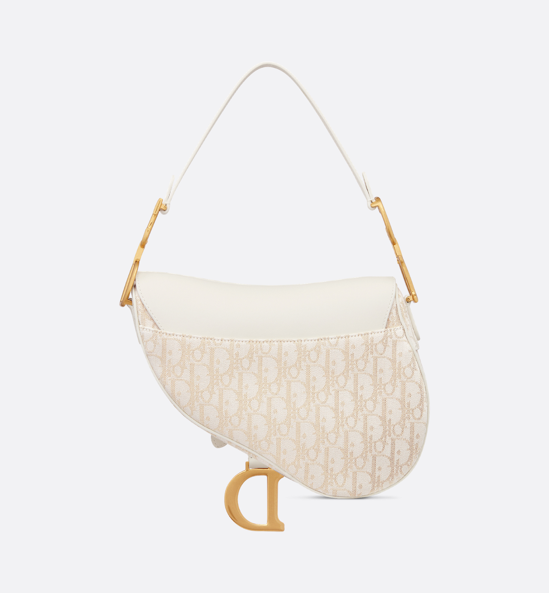 Dior Flip Shoulder Bag In White