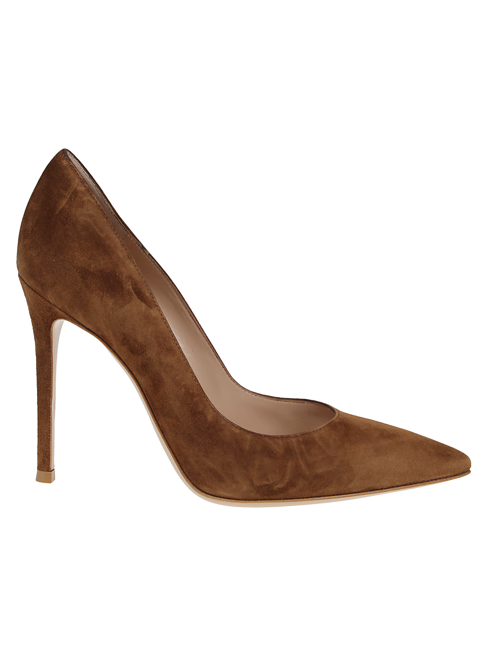 Gianvito Rossi Logo High Heels In Brown