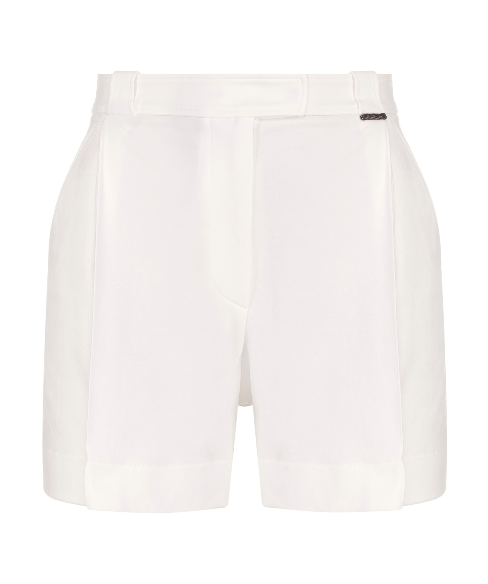 Brunello Cucinelli Monili-embellished Cotton Shorts In White