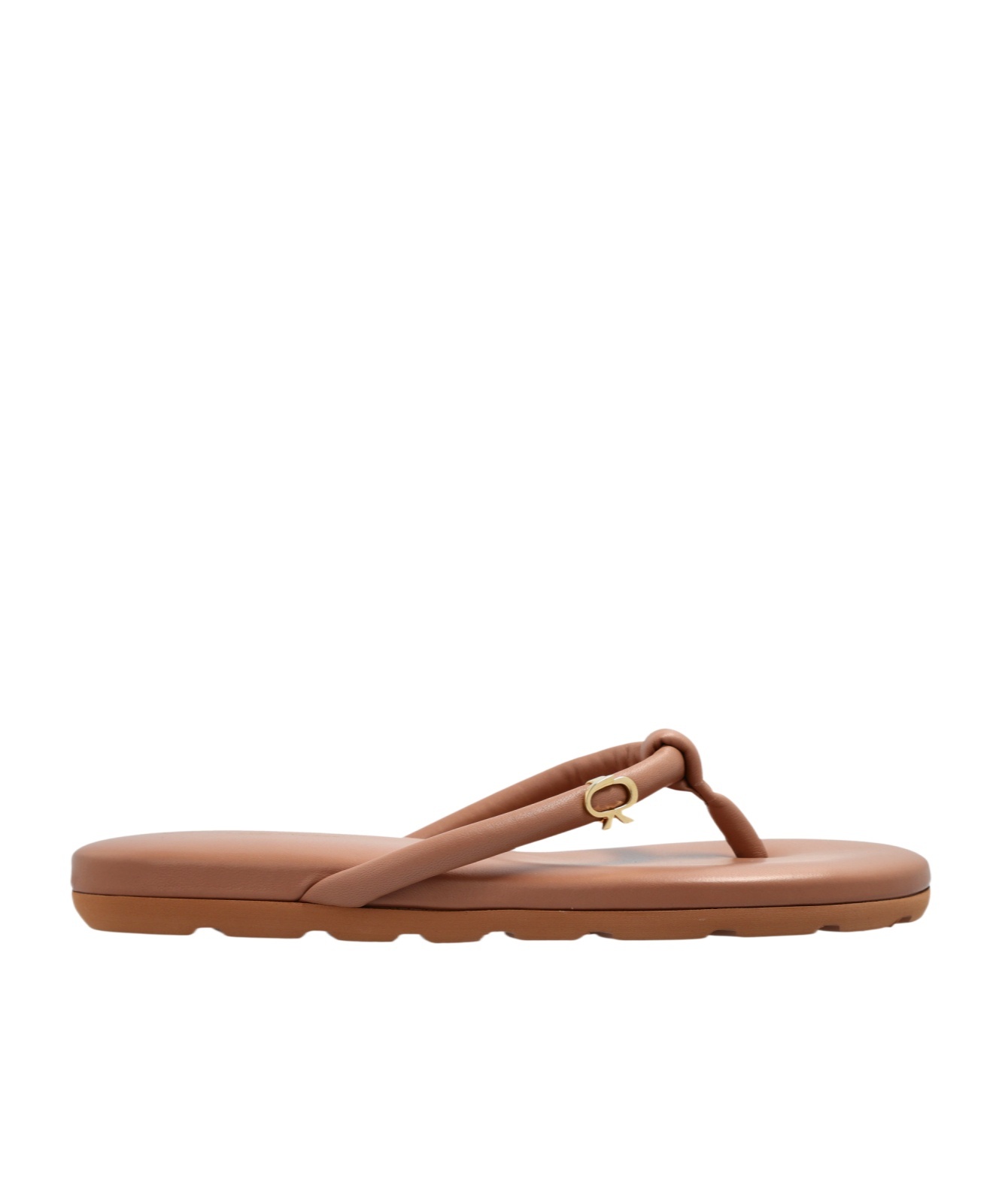 Gianvito Rossi Fiji Nappa Leather Flip-flops In Brown