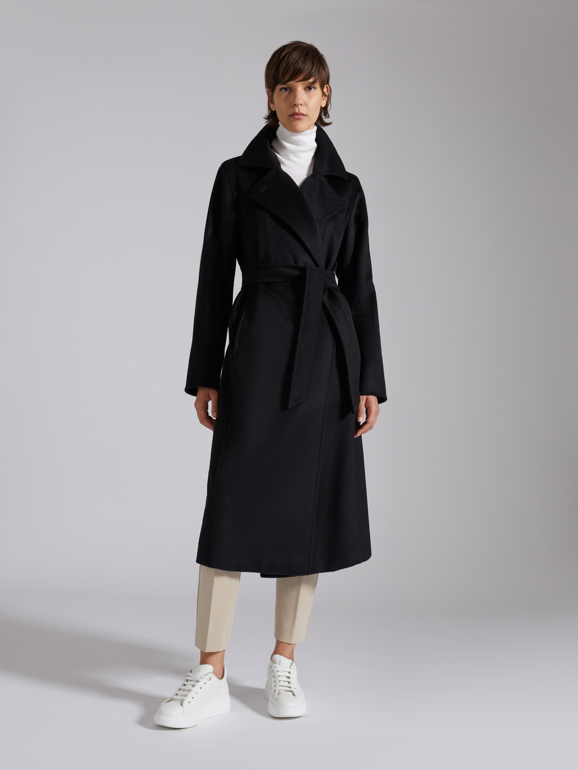 Max Mara Estella Wool And Cashmere Coat In Black