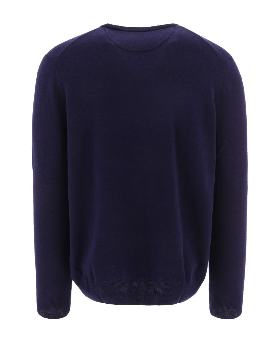 Shop Polo Ralph Lauren Logo Round Neck Sweater In Black
