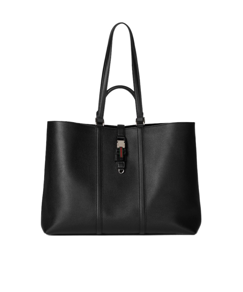 Gucci Ribbon Large Tote Bag In Black