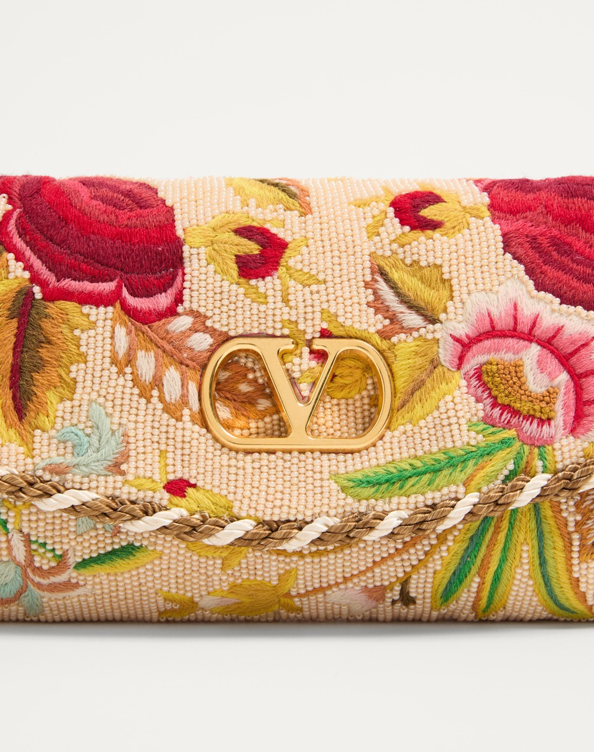 Valentino Garavani Vain Soft Embroidered Small Shoulder Bag