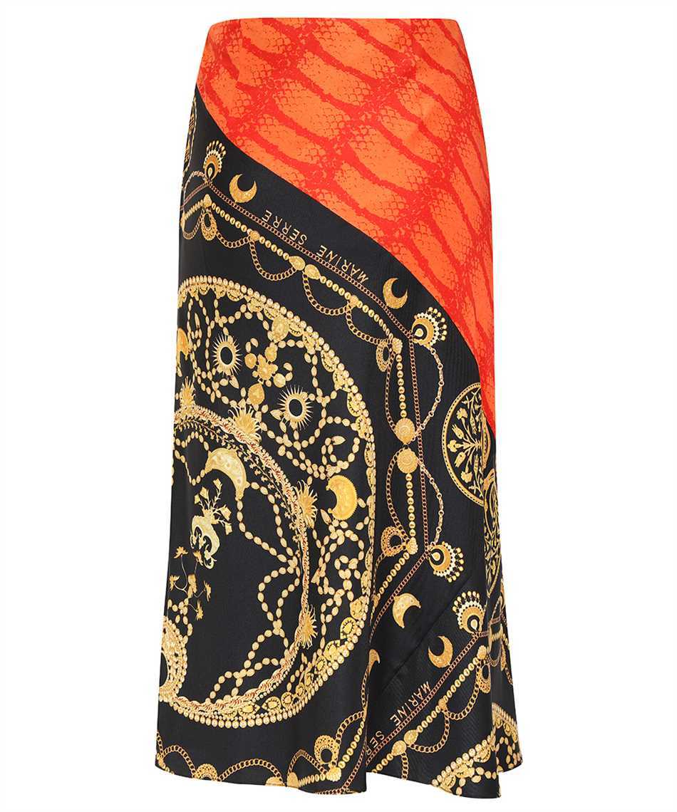 Marine Serre Mixed Regenerated Silk And Ornament Jewelry Skirt In Multicolor
