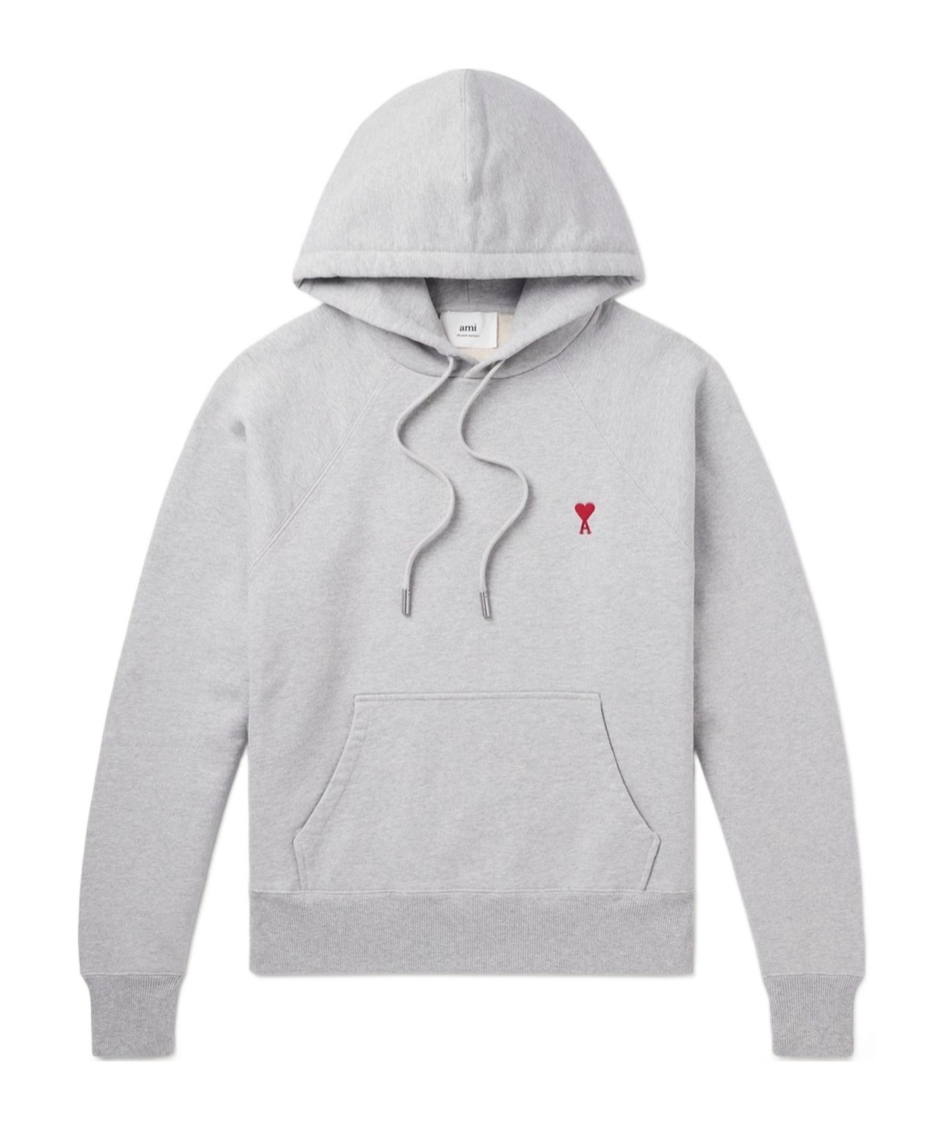 Ami Alexandre Mattiussi Ami Paris De Coeur Hoodie In White