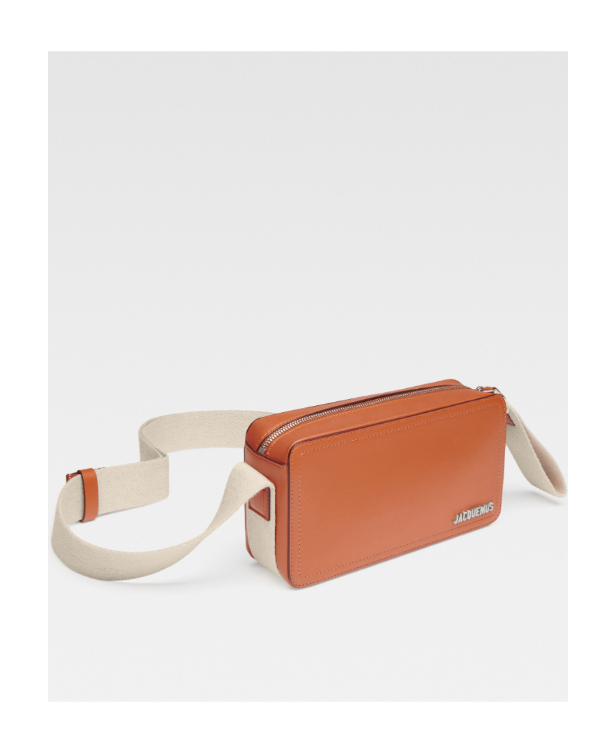Jacquemus Men Le Cuerda Horizontal Crossbody Bag In Orange
