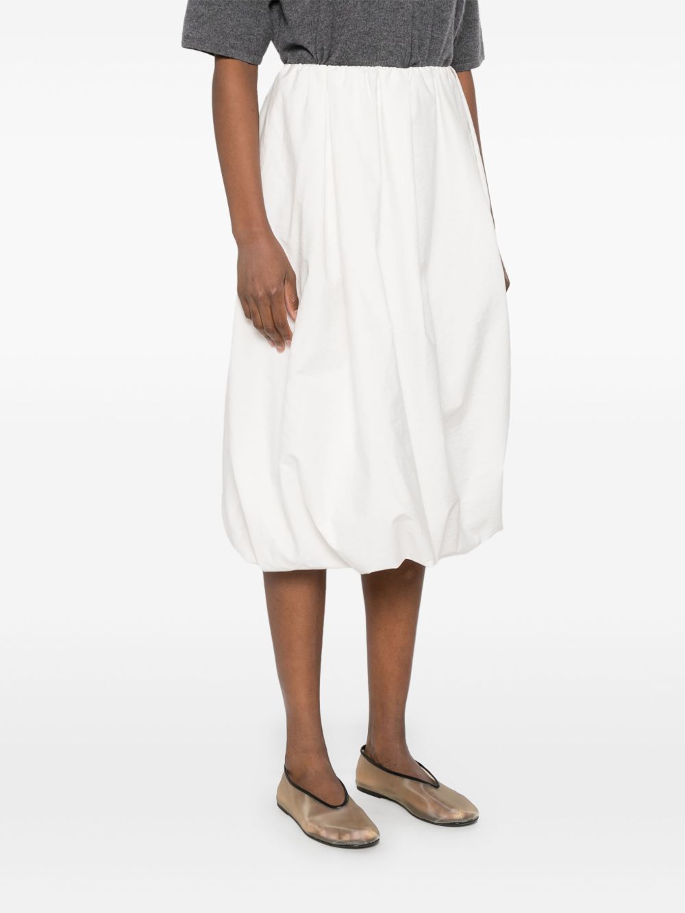 Brunello Cucinelli Pleated Skirts In White