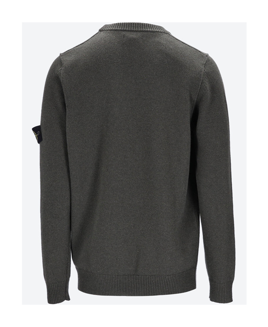 STONE ISLAND COMPASS PATCH FINE-KNIT SWEATSHIRT 