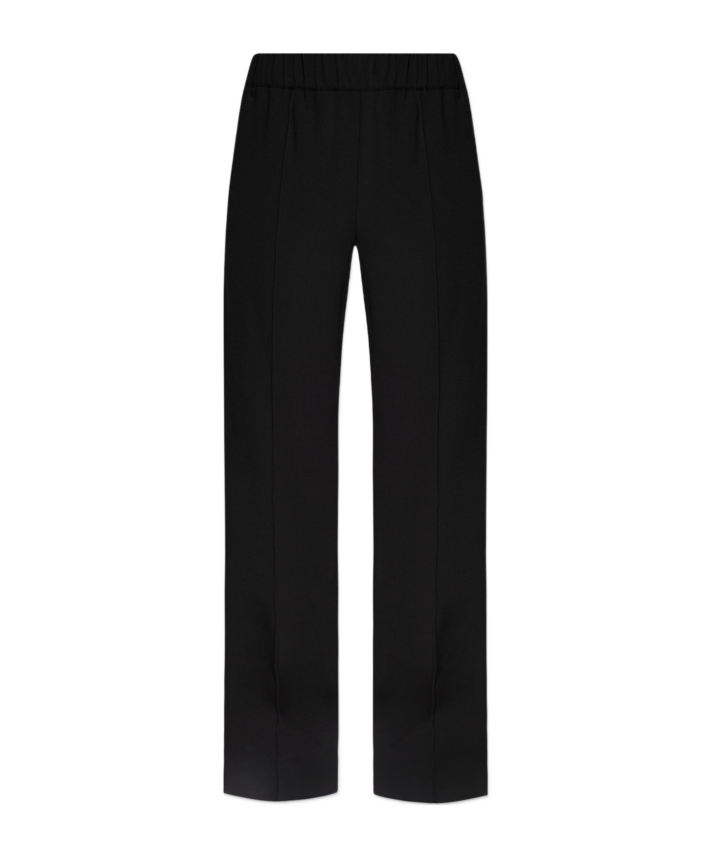 Dolce & Gabbana Twill Flared Trousers In Black
