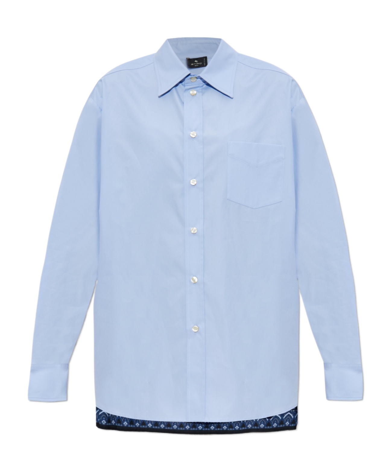 Etro Long-sleeved Shirt In Blue