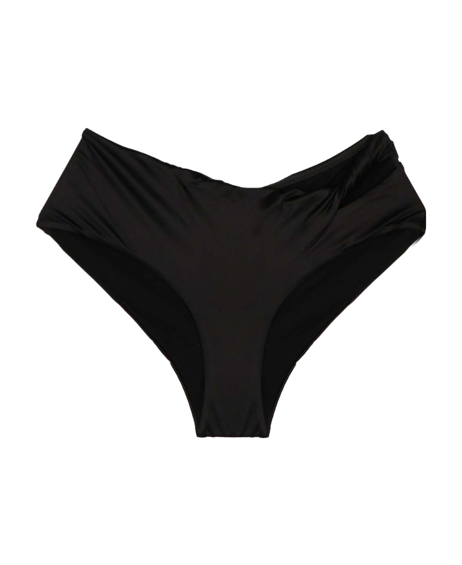 Versace Bikini Briefs With Knot Beachwear Black In Black