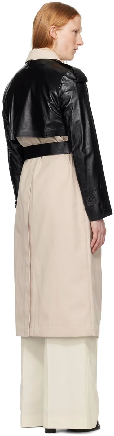 Mackage Belt Trench Coat In Multicolor