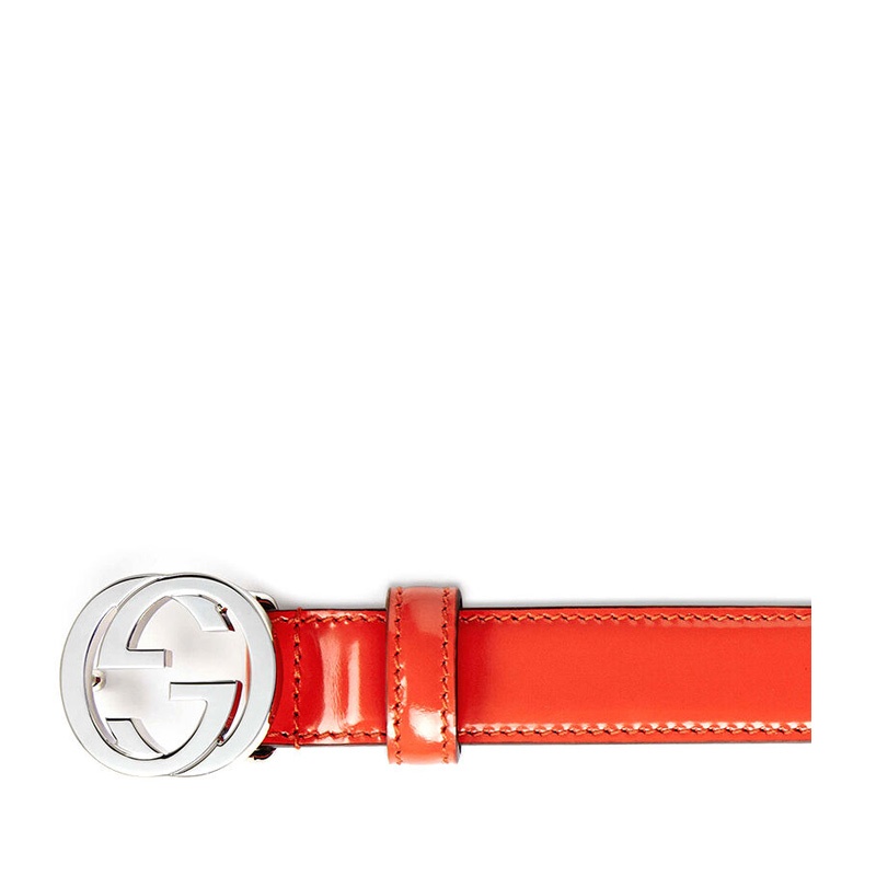 Gucci Mutual Buckle Belt In Red