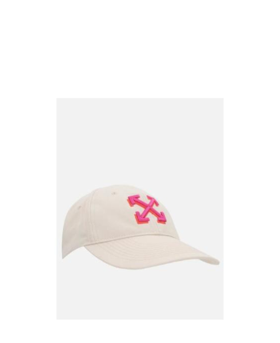 Off-white Arrows Cotton Baseball Cap In White