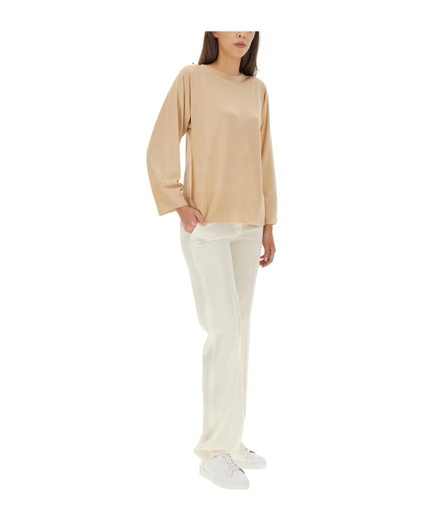 FABIANA FILIPPI ZIPPER PLEATED CASUAL PANTS