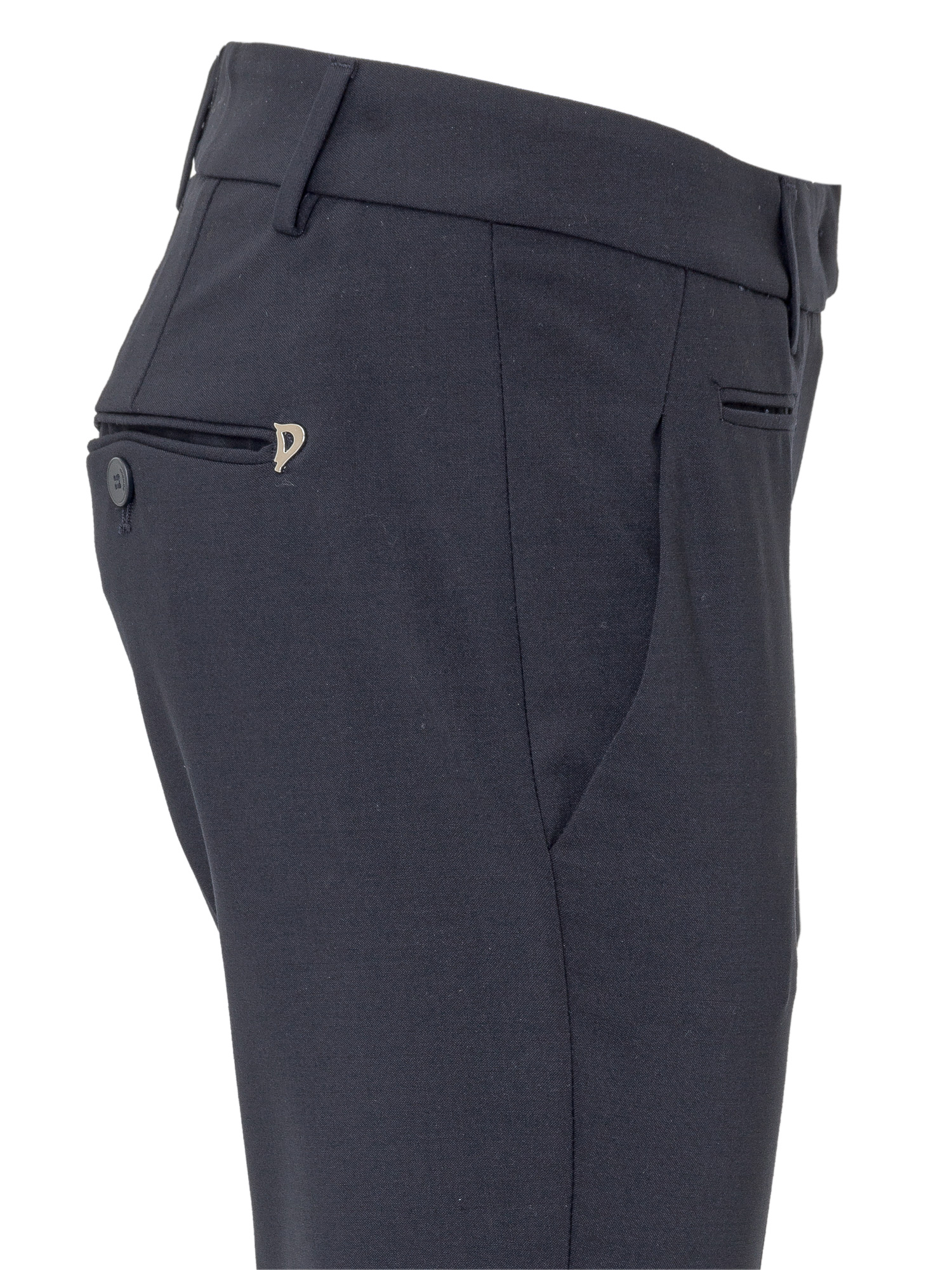 Dondup Cropped Tailored Trousers In Black
