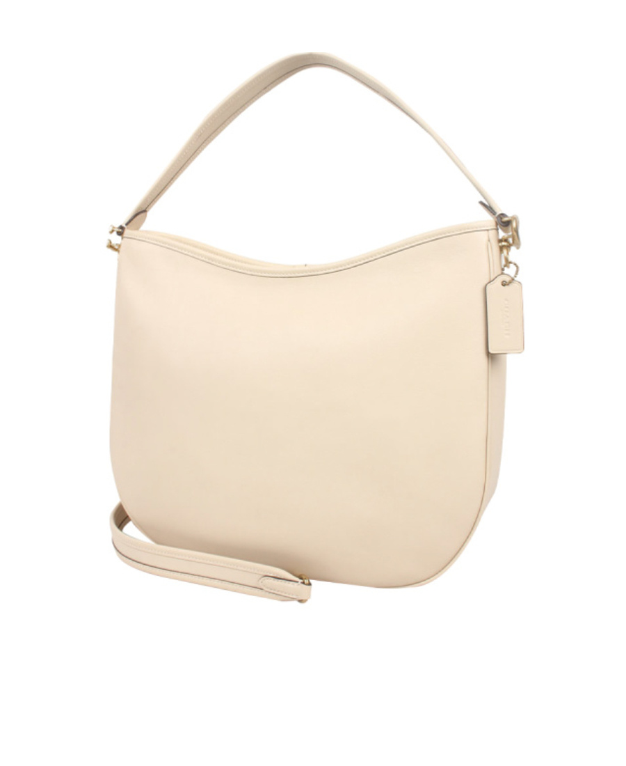 Coach Logo Shoulder Bag In Nude