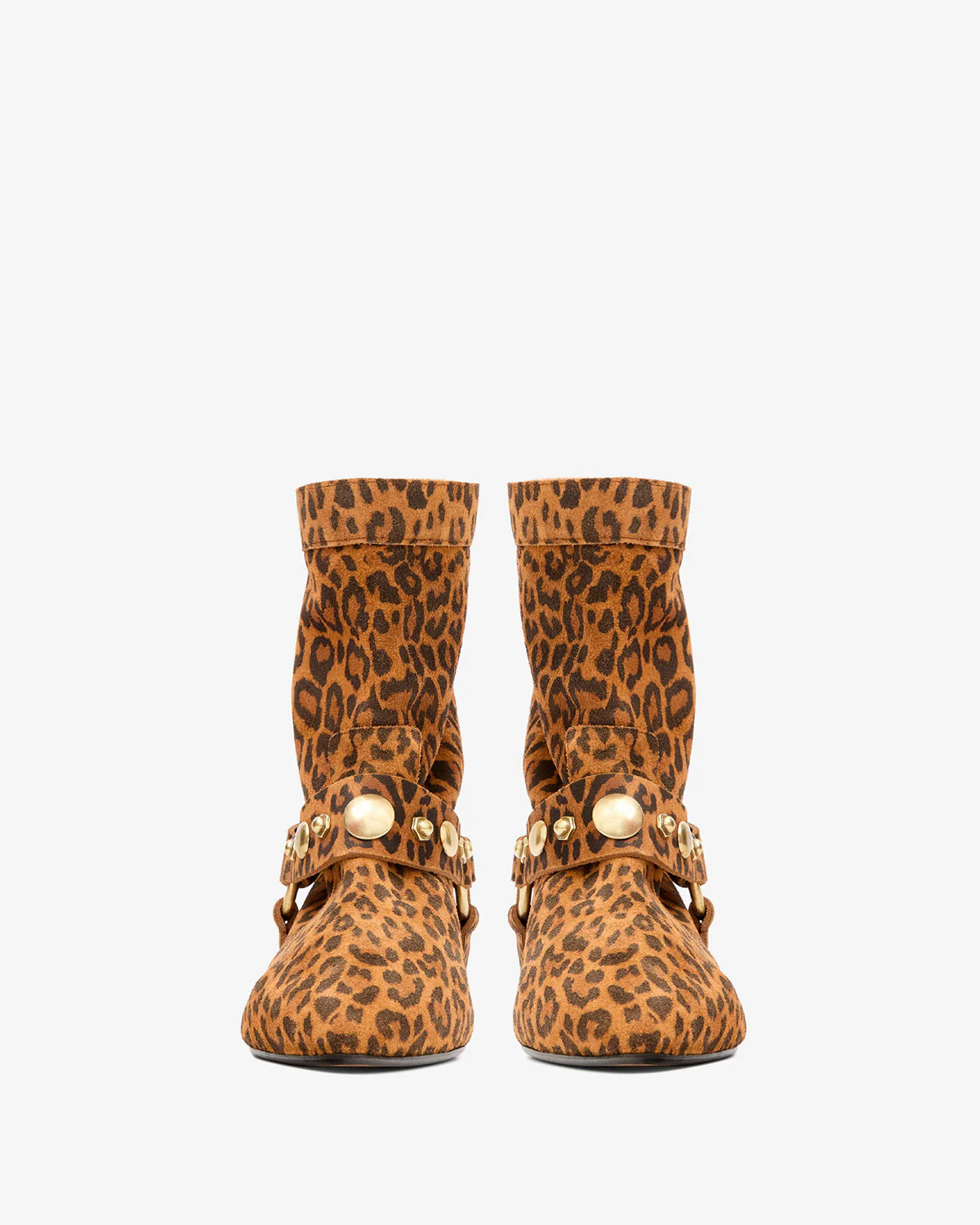 Isabel Marant Leopard Print Boots In Brown