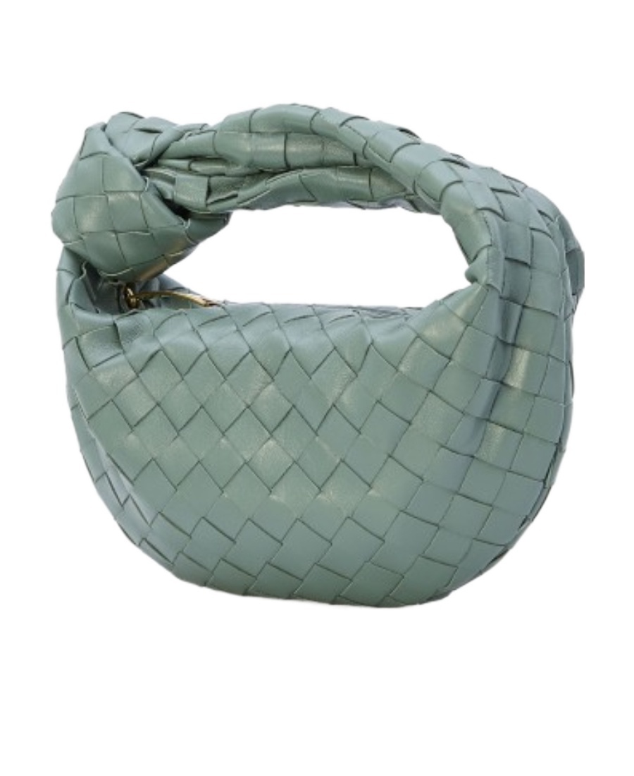 Shop Bottega Veneta Mini Jodie Zipper Handbag In Green
