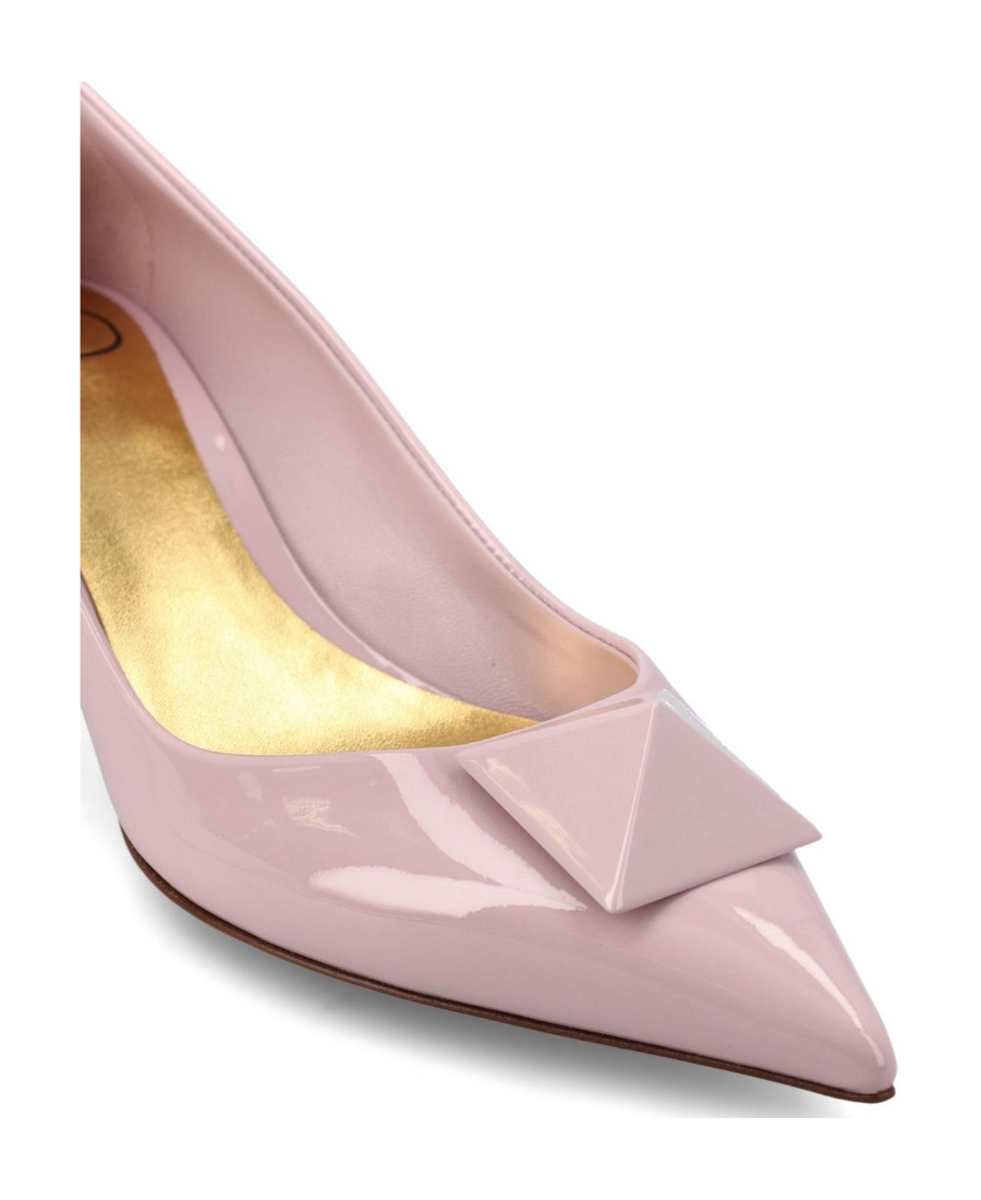 Valentino Garavani Rockstud Pointed Toe Slip-on Pumps In Pink